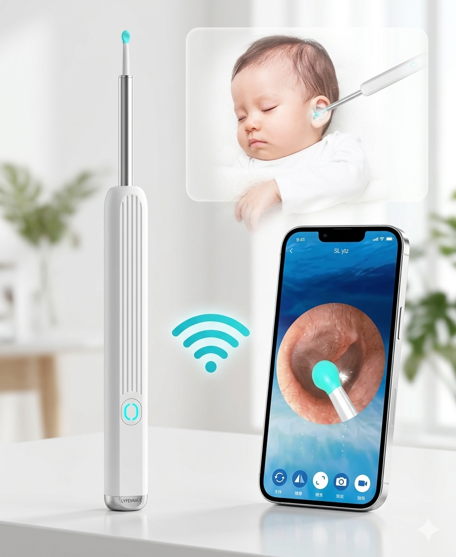 Wireless HD Ear Camera & Earwax Removal Kit | منظف الأذن الذكي بالكاميرا